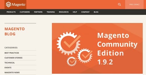Magento Community Edition 1.9.2 You can now download the latest version of Magento Community Edition from the Magento website.